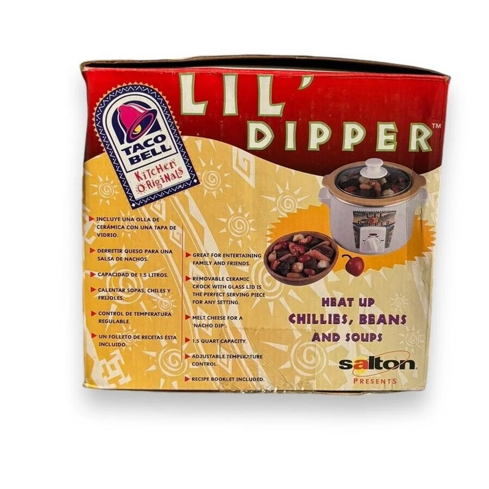 Vintage Brand New Lil Dipper Taco Bell Very Rare 1.5 Quart Crock Pot